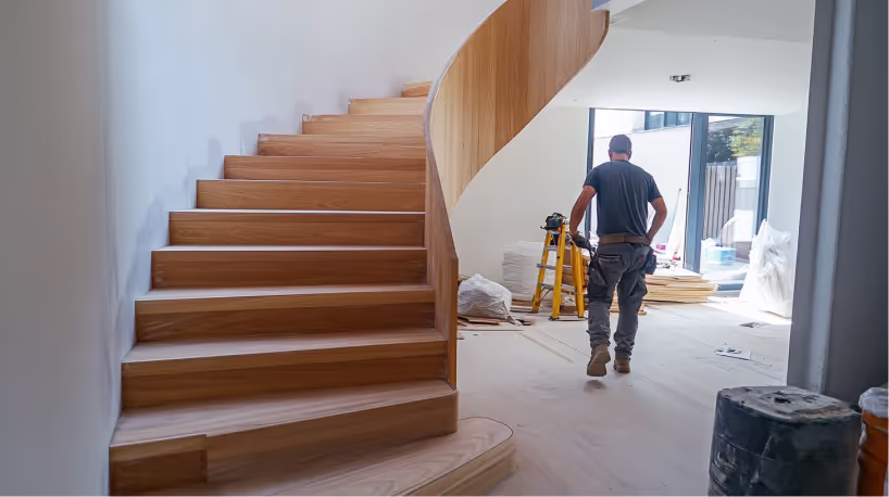 Bright and inviting interior space with freshly painted walls.